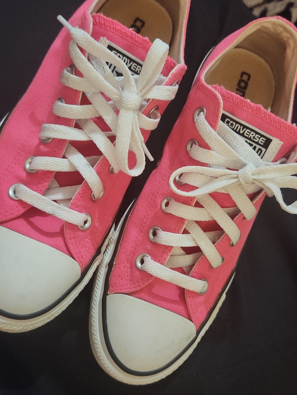 Converse All Star Pink Canvas Low Tops